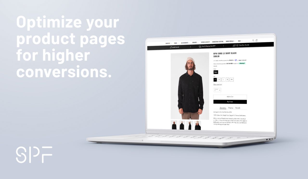 Optimise your product page to increase conversions